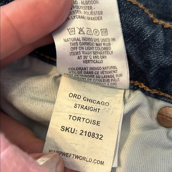 Warp + Weft Men's Straight Jeans in Blue - Picture 5 of 10